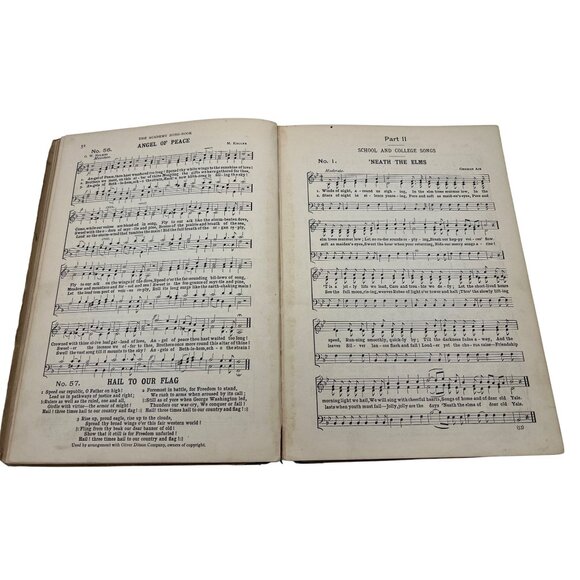 1898 Abridged Academy Song-Book by Charles H. Levermore, Ginn—298pp School Music - Picture 8 of 10